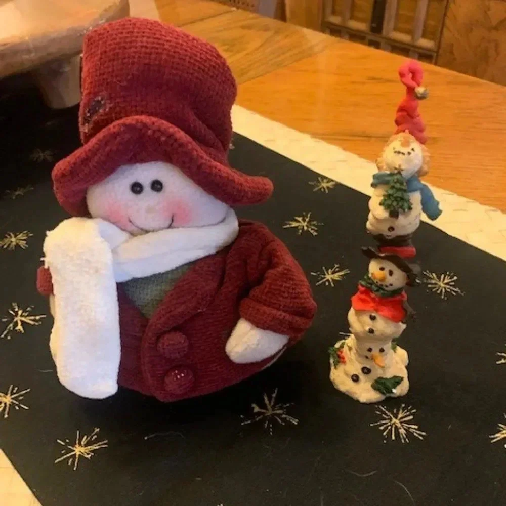 ‎Set 2 Snowman Holiday Decor